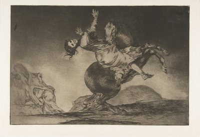 El abductor de caballos, de los Disparates de Francisco de Goya