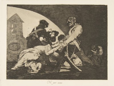 Placa 11 de Los Desastres de la Guerra: Tampoco estos. Ni..., 1810 de Francisco de Goya