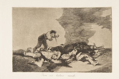 Placa 12 de Los Desastres de la Guerra: Esto... de Francisco de Goya