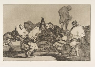 Placa 14 de los Disparates: Locura de Carnaval, ca. 1816-23 publicada 1864 de Francisco de Goya