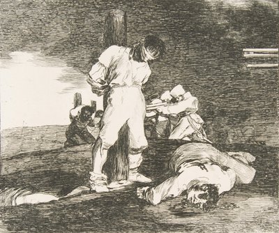 Placa 15 de Los Desastres de la Guerra: Y no hay remedio, 1810 de Francisco de Goya