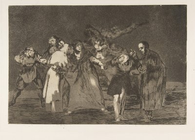 Placa 16 de los Disparates: Las heridas sanan más rápido que las palabras apresuradas, ca. 1816-23 publicado 1864 de Francisco de Goya