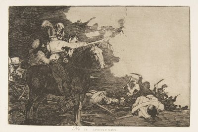 Placa 17 de Los Desastres de la Guerra: Ellos... de Francisco de Goya