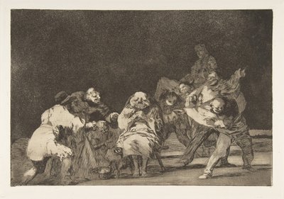 Plato 17 de los Disparates: Lealtad, ca. 1816-23 publicado 1864 de Francisco de Goya