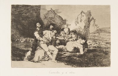 Placa 20 de Los desastres de la guerra: Agárrate de Francisco de Goya