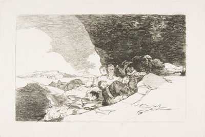Placa 23 de Los desastres de la guerra: Lo mismo en otra parte, 1810 de Francisco de Goya