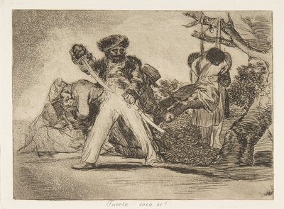 Los Desastres de la Guerra, lámina 31: Eso de Francisco de Goya