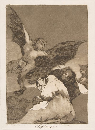 Placa 48 de Los Caprichos: Soplones de Francisco de Goya
