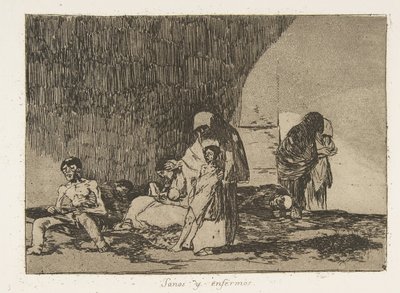 Placa 57 de Los desastres de la guerra: Th..., 1811-12 publicado 1863 de Francisco de Goya