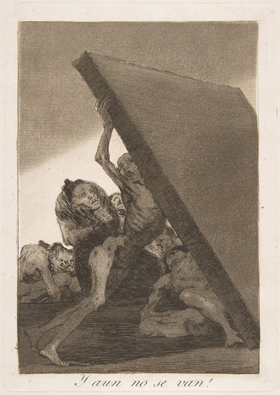 Placa 59 de Los Caprichos: ¡Y aun no se van!, 1799 de Francisco de Goya