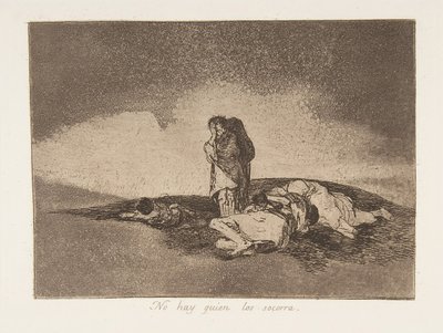 Placa 60 de Los Desastres de la Guerra: Th..., 1811-12 publicado 1863. de Francisco de Goya
