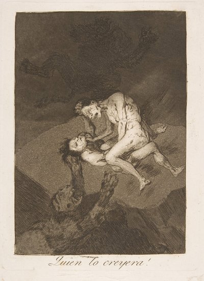 Placa 62 de Los Caprichos: ¡Quién lo creyera!, 1799 de Francisco de Goya