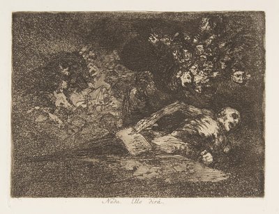 Placa 69 de Los Desastres de la Guerra: No..., 1810-20, publicado 1863 de Francisco de Goya