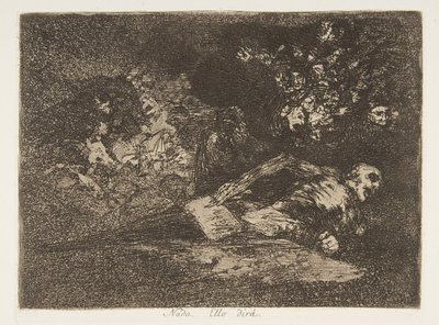 Placa 69 de Los Desastres de la Guerra de Francisco de Goya