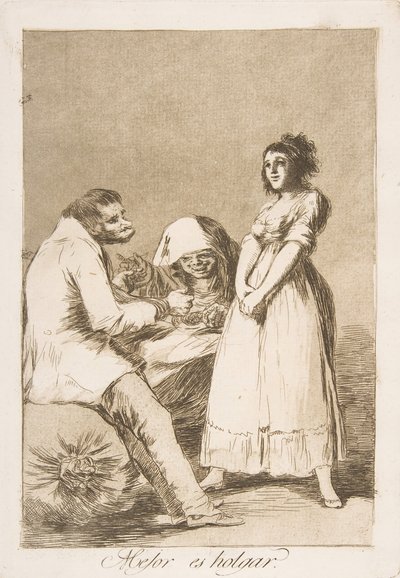 Mejor es holgar, 1799 de Francisco de Goya