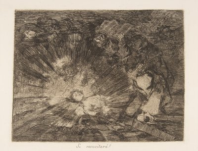 Placa 80 de Los Desastres de la Guerra: Wil..., 1810-20, publicado 1863 de Francisco de Goya