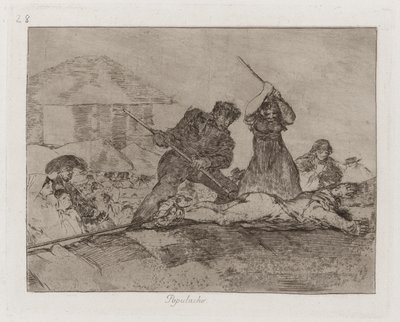 Populacho (Rabble), Plate 28 from Los desastres de la guerra (The Disasters of War) de Francisco de Goya