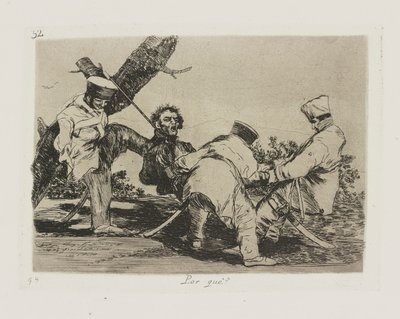 ¿¿Por qué?? (¿Por qué?), pl. 32 de la serie Los Desastres de la Guerra de Francisco de Goya