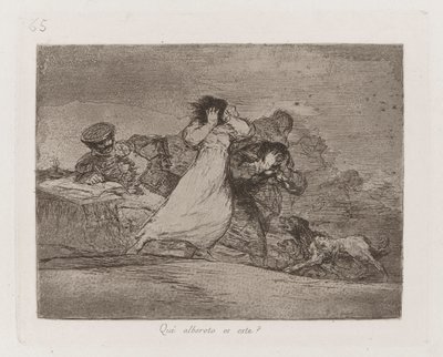 Que? alboroto es este? (What Is This Hubbub?), Plate 65 from Los desastres de la guerra (The Disasters of War) de Francisco de Goya