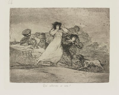 Que? alboroto es este? (What Is This Hubbub?), pl. 65 from the series Los desastres de la guerra (The Disasters of War) de Francisco de Goya
