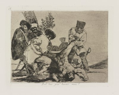 Qu? hai que hacer mas? (What More Can Be Done?), pl. 33 from the series Los desastres de la guerra (The Disasters of War) de Francisco de Goya