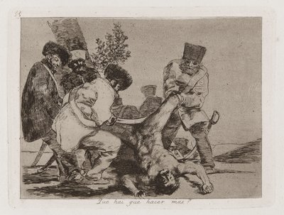 Que [sic] hai que hacer mas? (What More Can Be Done?), Plate 33 from Los desastres de la guerra (The Disasters of War) de Francisco de Goya