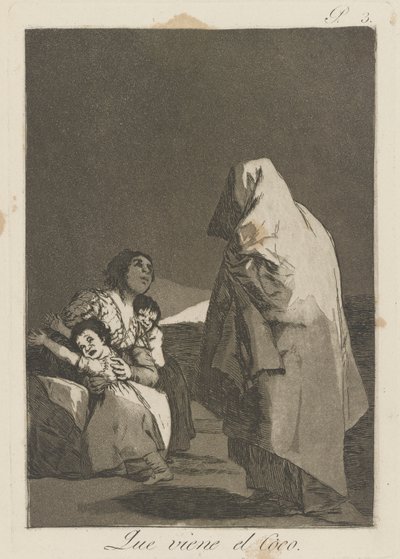 Que viene el loco. (Here Comes the Bogey-Man.), pl. 3 from the series Los caprichos de Francisco de Goya