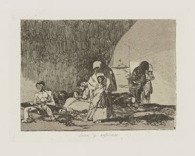 Sanos y enfermos. (The Healthy and the Sick.), pl. 57 from the series Los desastres de la guerra (The Disasters of War) de Francisco de Goya