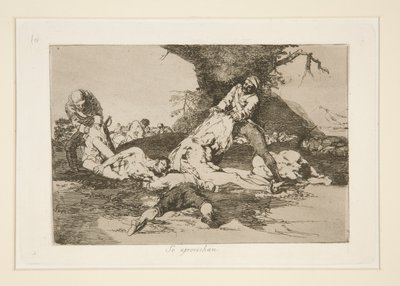 Se aprovechan (They Make Use of Them), pl. 16 from Los desastres de la guerra (The Disasters of War) de Francisco de Goya