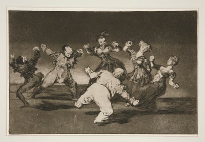 Si Marina Bayl? [sic], tome lo que hall? (Si Marion quiere bailar, entonces ella tiene que asumir las consecuencias), pl. 12 de la serie Los proverbios de Francisco de Goya
