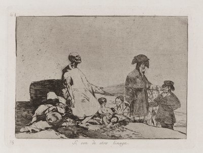 Si son de otro linage (Perhaps They Are of Another Breed), Plate 61 from Los desastres de la guerra (The Disasters of War) de Francisco de Goya