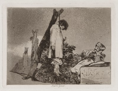 Ni (No [en este caso] tampoco), Lámina 36 de Los Desastres de la Guerra de Francisco de Goya