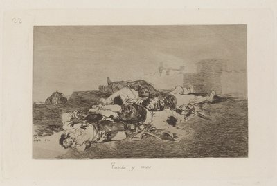 Tanto y mas (Even Worse), Plate 22 from Los desastres de la guerra (The Disasters of War) de Francisco de Goya