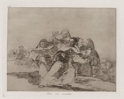 Todo va revuelto (Everything is Topsy-turvy), Plate 42 from Los desastres de la guerra (The Disasters of War) de Francisco de Goya