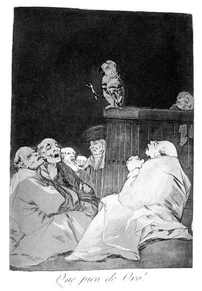 ¡Qué pico dorado!, 1799 de Francisco de Goya