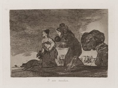 Y esto tambien (And This Too), Plate 45 from Los desastres de la guerra (The Disasters of War) de Francisco de Goya