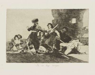 Ya no hay tiempo. (There Isn de Francisco de Goya