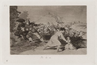 Yo lo vi (I Saw It), Plate 44 from Los desastres de la guerra (The Disasters of War) de Francisco de Goya