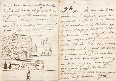 Carta a Martín Zapater de Francisco de Goya