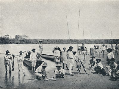 Pesca en el Río Grande, 1895 de Francisco Henszler