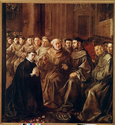 San Buenaventura entra en la Orden Franciscana de Francisco Herrera