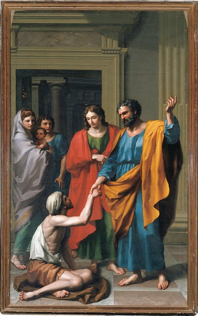 San Pedro y San Juan curando al paralítico, 1783 de Francisco Javier Ramos y Albertos