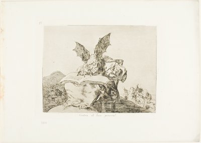 Contra el bien común, lámina 71 de Los desastres de la guerra de Francisco Jose de Goya y Lucientes