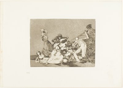 Y son como bestias salvajes, lámina cinco de Los desastres de la guerra de Francisco Jose de Goya y Lucientes