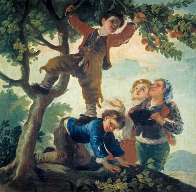 Niños recogiendo fruta de Francisco de Goya