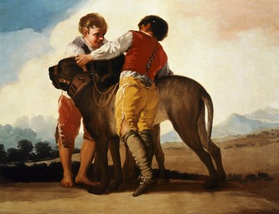 Niños con mastín, c.1786 de Francisco Jose de Goya y Lucientes