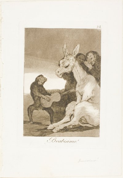 ¡Bravo!, placa 38 de Los Caprichos de Francisco Jose de Goya y Lucientes