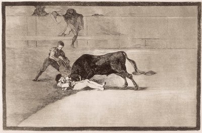 Corrida de Toros: la desafortunada muerte de Pepe Hillo de Francisco de Goya