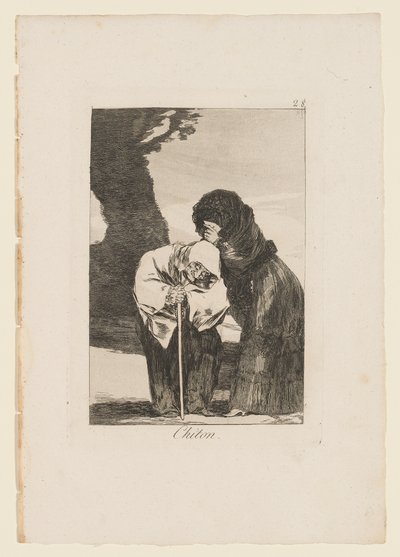 Chiton, lámina de "Los Caprichos", 1799 de Francisco de Goya