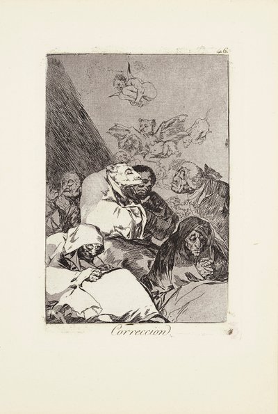Corrección (Corrección) Placa 46 de: Los Caprichos de Francisco Jose de Goya y Lucientes